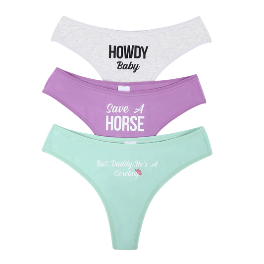 3 Pack - Howdy Baby, Save A Horse, But Daddy He's A Cowboy